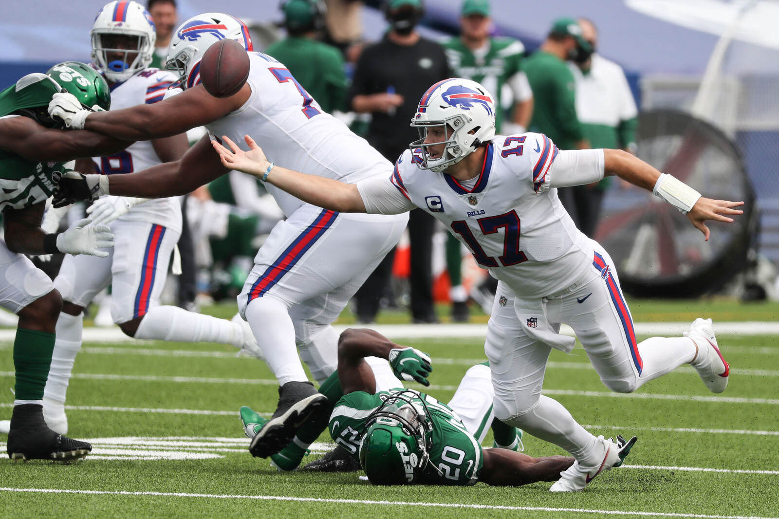 Allen fumbles